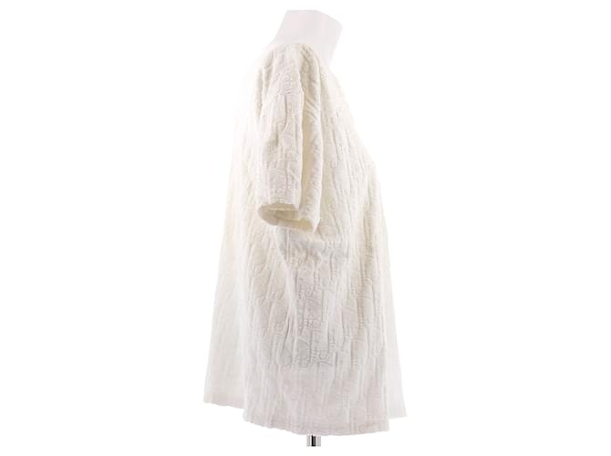 Dior Pull éponge blanc en coton White - view 3
