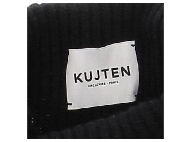 Autre Marque Ärmelloser gestreifter Pullover aus Kaschmir Schwarz - Ansicht 5