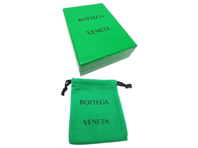 Billetera bifold para mujer Bottega Veneta Verde Amarillo - vista 8