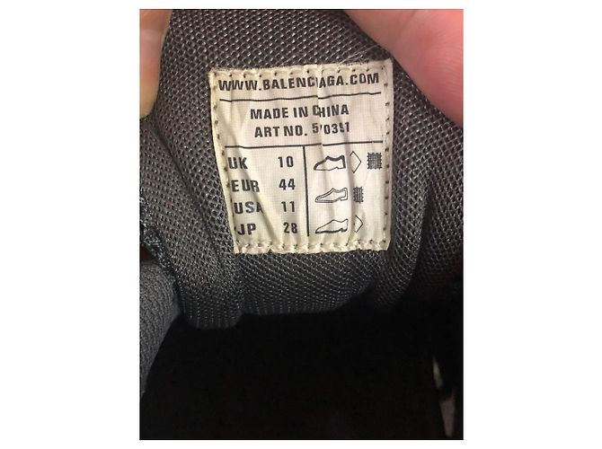 Sneakers Balenciaga Track 2 Nero Arancione Grigio Giallo - vista 4
