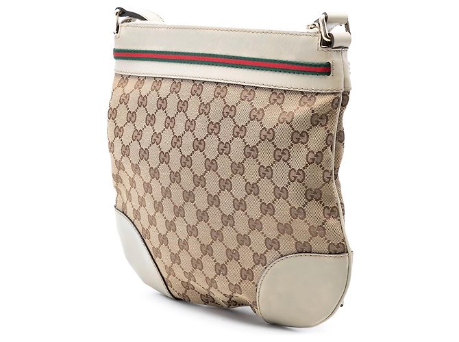 Gucci Beiger GG Canvas Web Mayfair Umhängetasche - Ansicht 2