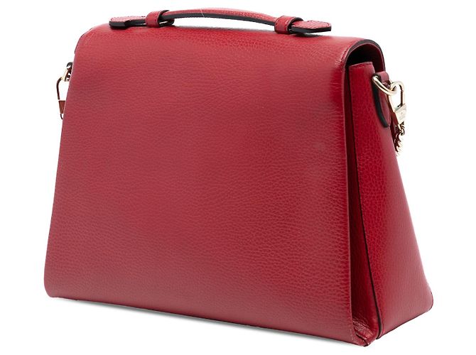 Borsa Gucci rossa media in vitello dollar con G intrecciato Rosso - vista 2