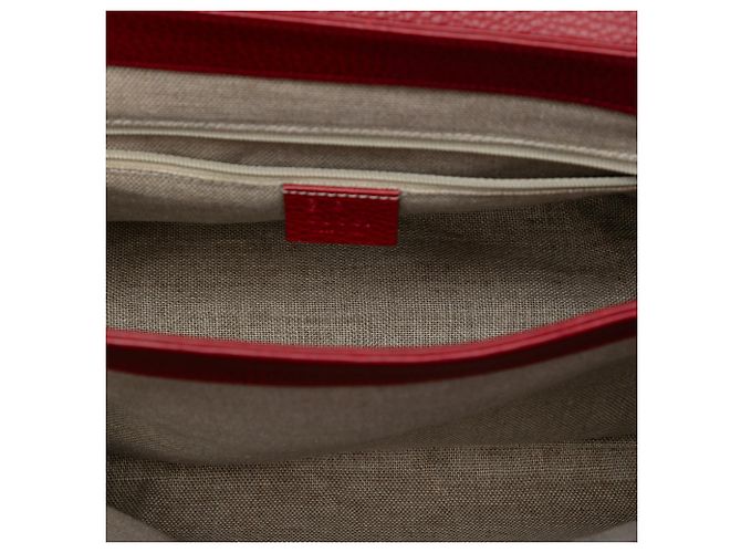 Borsa Gucci rossa media in vitello dollar con G intrecciato Rosso - vista 4