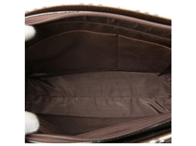 Beige Burberry Haus-Check Canvas Tote - Ansicht 4