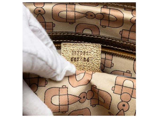 Gucci Beige GG Canvas Web Jolicoeur Tote - Ansicht 6