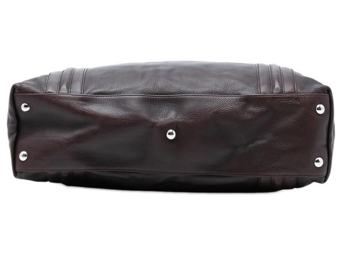 Gucci braune Leder-Tote Dunkelbraun - Ansicht 3
