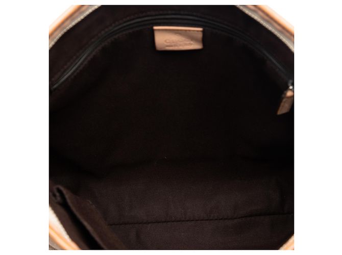 Borsa a tracolla Gucci in tela GG beige Abbey D Ring - vista 4