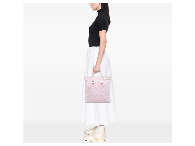 LOEWE Pink Anagram Canvas Tote - Ansicht 7