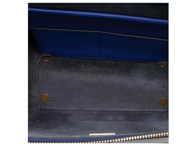 Belt Bag Céline Borsa a tracolla in pelle blu mini Celine - vista 4