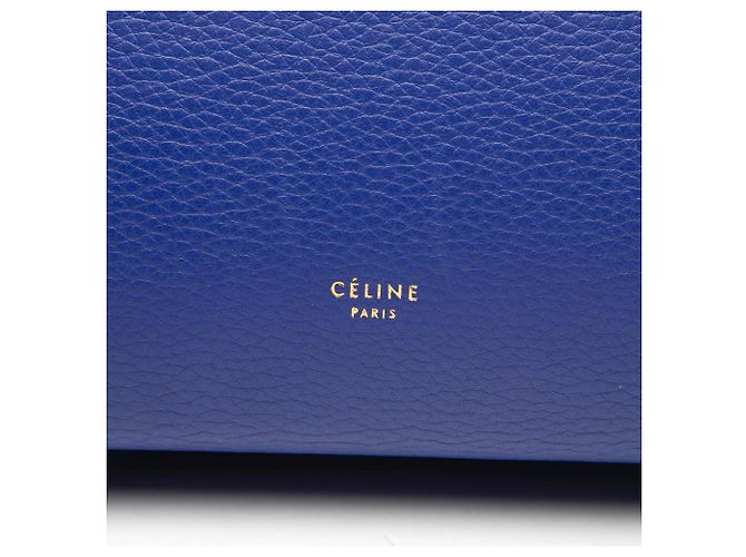 Belt Bag Céline Borsa a tracolla in pelle blu mini Celine - vista 5