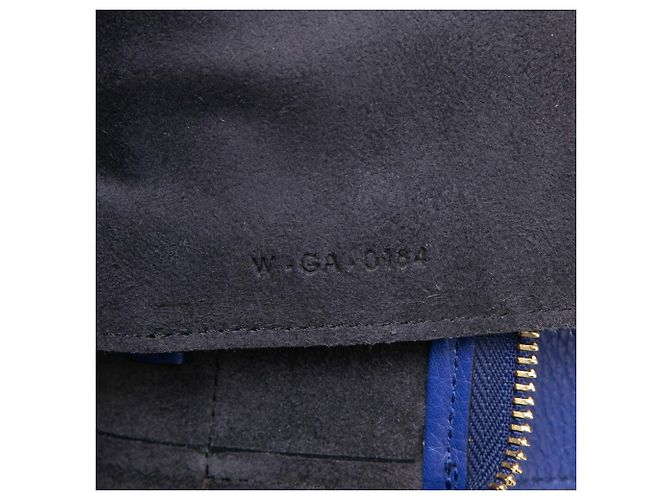 Belt Bag Céline Borsa a tracolla in pelle blu mini Celine - vista 6
