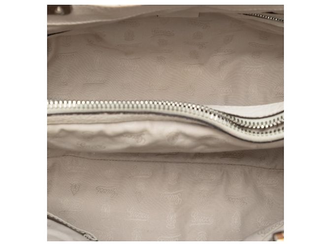 Gucci Beige Medium GG Canvas Bamboo Libeccio Tote - Ansicht 4