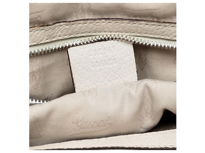 Gucci Beige Medium GG Canvas Bamboo Libeccio Tote - Ansicht 6