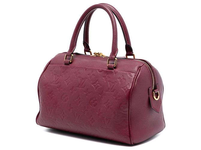 Louis Vuitton Speedy Bandoulière 25 in Monogram Empreinte Rosso - vista 2