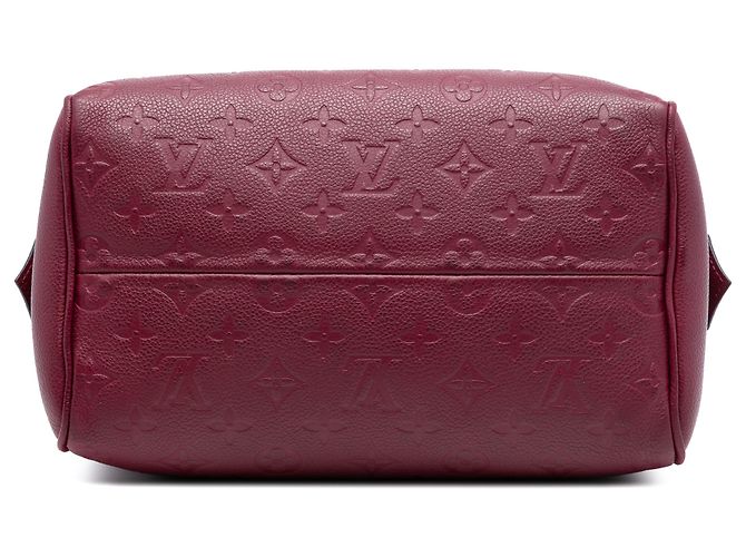 Louis Vuitton Speedy Bandoulière 25 in Monogram Empreinte Rosso - vista 3
