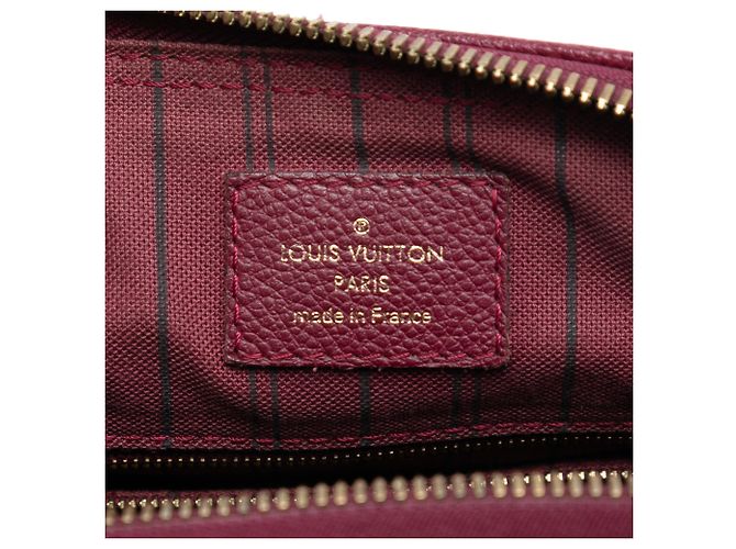 Louis Vuitton Speedy Bandoulière 25 in Monogram Empreinte Rosso - vista 5