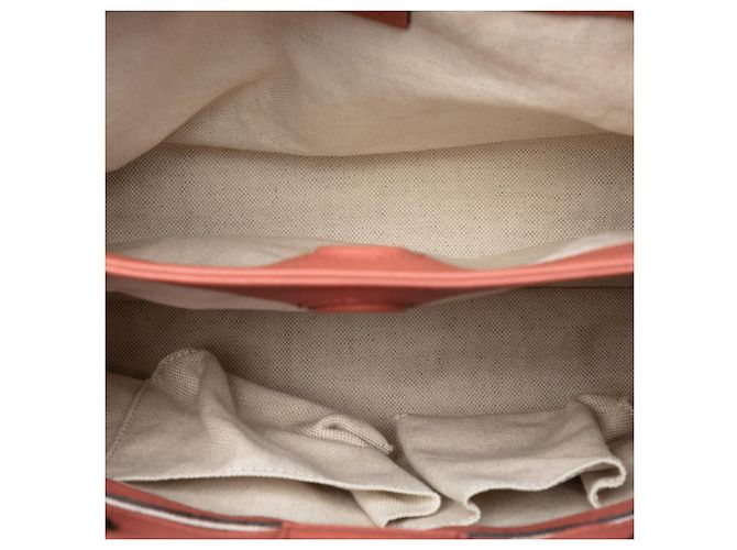 Bamboo Borsa shopper piccola in pelle di vitello rosa Gucci con bambù - vista 4