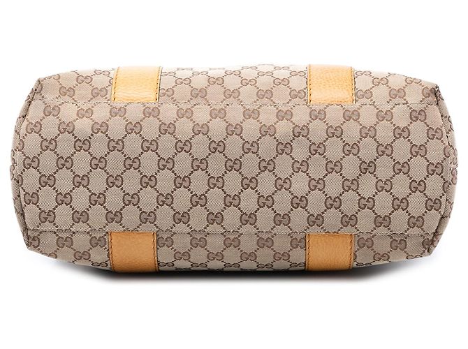 Gucci Beige GG Canvas Bamboo Libeccio Tote - Ansicht 3