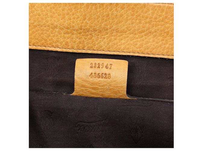 Gucci Beige GG Canvas Bamboo Libeccio Tote - Ansicht 6