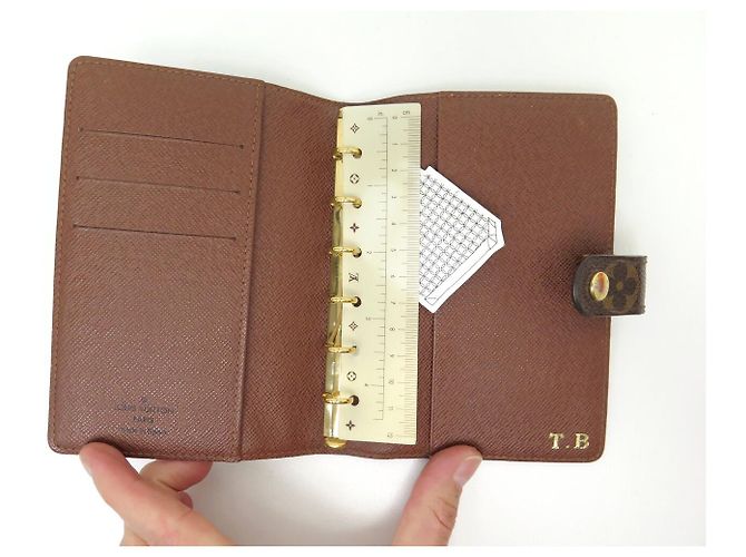 CUBIERTA DE AGENDA FUNCIONAL PM MONOGRAMA LOUIS VUITTON R20005 Castaño - vista 6