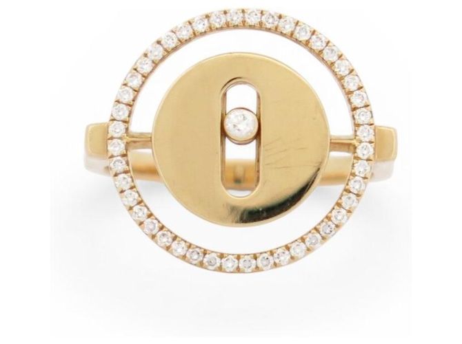 ANILLO MESSIKA LUCKY MOVE PM 07470-YG 49 DIAMANTE 0.3CT EN ORO AMARILLO 18K - vista 2