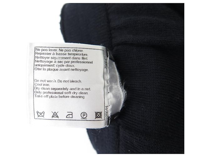 NUEVA FALDA RECTO CHANEL P41336K03073 M 38 ALGODÓN AZUL MARINO - vista 7