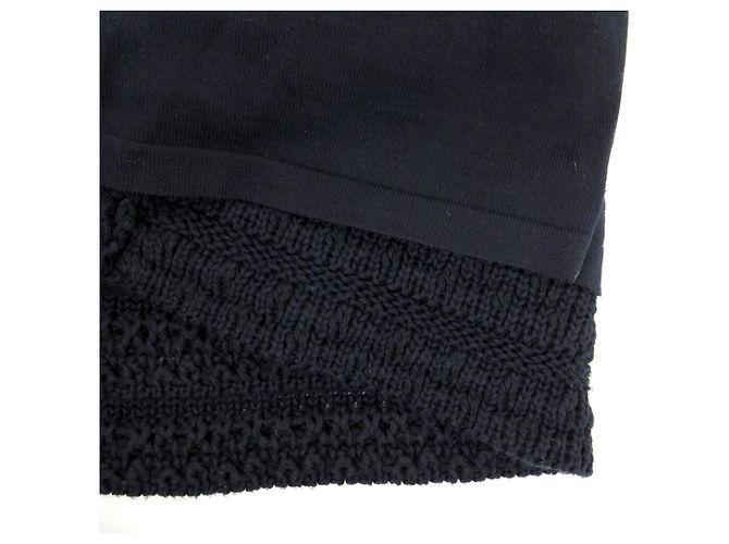 NUEVA FALDA RECTO CHANEL P41336K03073 M 38 ALGODÓN AZUL MARINO - vista 9