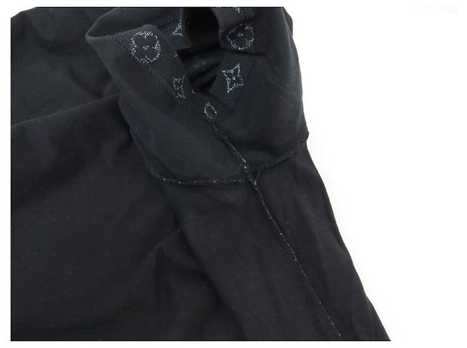 NUOVO TSHIRT LOUIS VUITTON MONOGRAM GRADIENT RM232Q L M 48 IN COTONE NERO TOP - vista 9