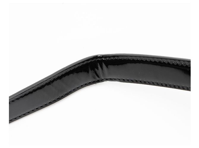 Saint Laurent Handtasche Manhattan Medium aus Lackleder Schwarz - Ansicht 10