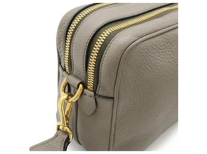 Borsa a Spalla 2WAY in Pelle Prada Grigio - vista 4