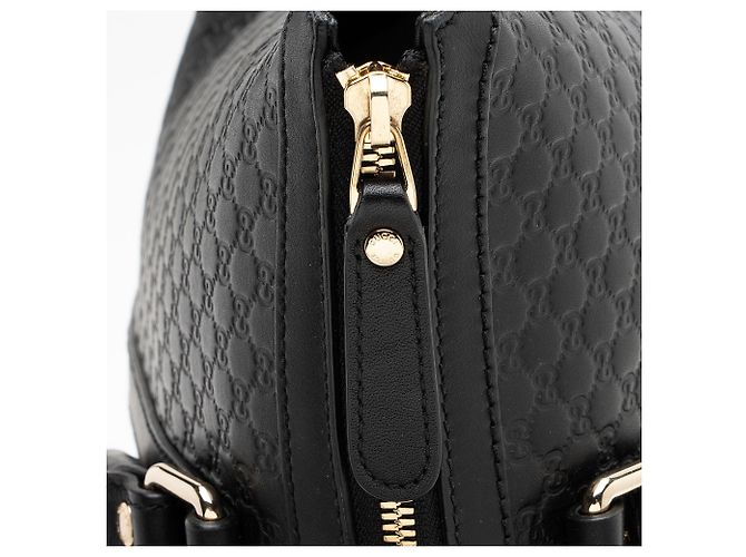 Gucci Microguccissima Leder Joy Medium Zip Tote Schwarz - Ansicht 10
