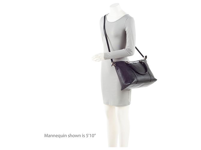 Gucci Microguccissima Leder Joy Medium Zip Tote Schwarz - Ansicht 5