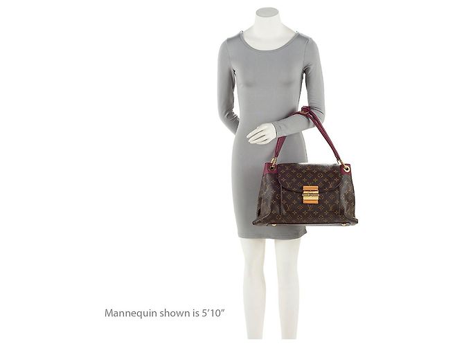 Borsa Olympe in Tela Monogram Louis Vuitton Marrone - vista 5