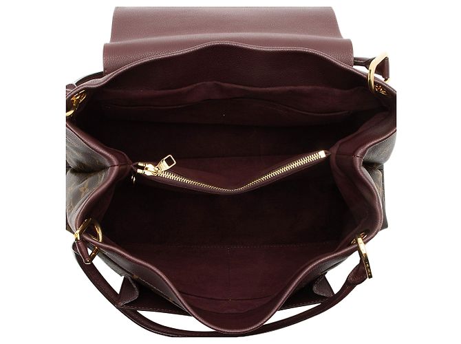 Borsa Olympe in Tela Monogram Louis Vuitton Marrone - vista 7