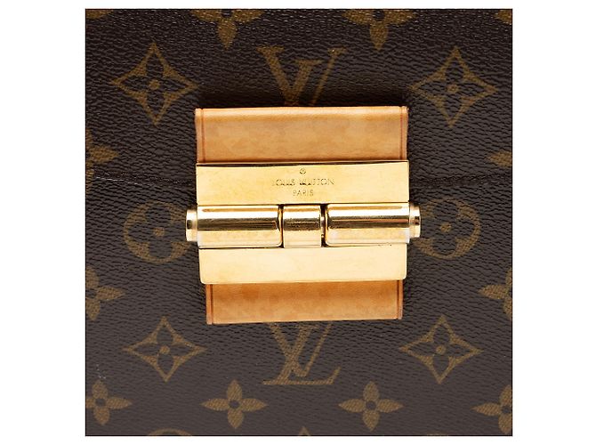 Borsa Olympe in Tela Monogram Louis Vuitton Marrone - vista 9