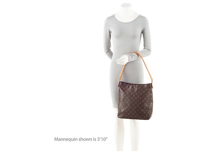 Louis Vuitton Vintage Monogramm Canvas Looping GM Schultertasche Braun - Ansicht 5