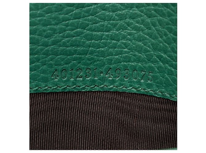 Portafoglio a catena Dionysus in pelle e cristalli Gucci Verde - vista 6