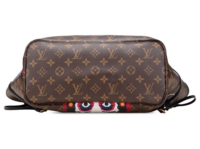 Louis Vuitton Monogram Kabuki Neverfull Mm Marrone - vista 3