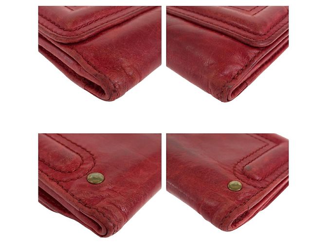 Chloé Rotes Leder Langwallet von Chloe - Ansicht 4