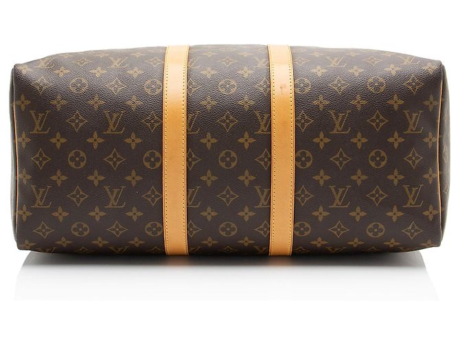 Duffle Keepall 45 in tela monogramma vintage Louis Vuitton Marrone - vista 4