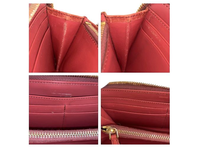 Portafoglio lungo in pelle rosa Miu Miu - vista 7
