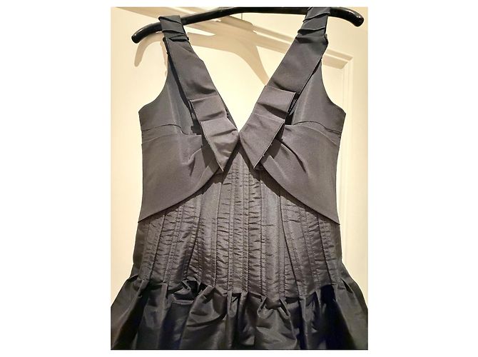 OSCAR DE LA RENTA HAUTE COUTURE Kleid Schwarz - Ansicht 2