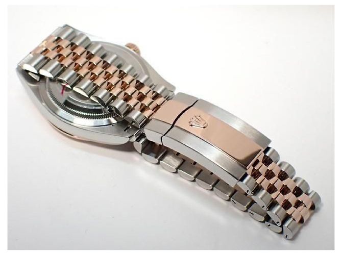 ROLEX Datejust36 quadrante nero 10P diamante bracciale Jubilee '21 Uomo Argento - vista 6