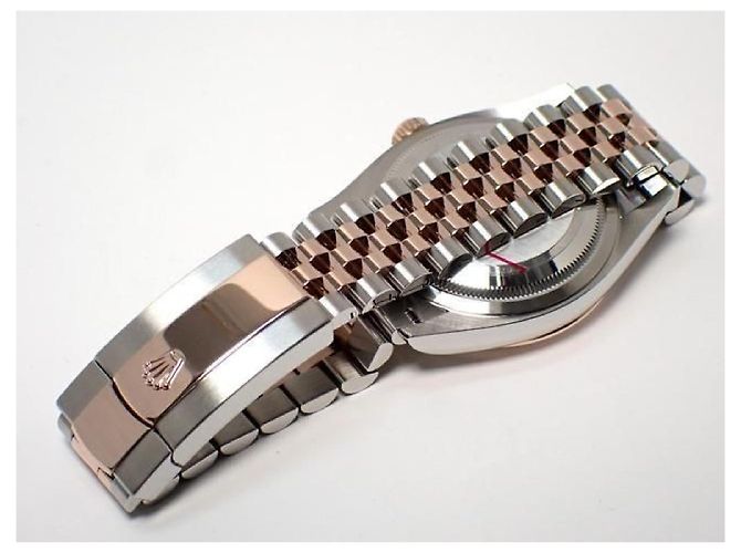 ROLEX Datejust36 quadrante nero 10P diamante bracciale Jubilee '21 Uomo Argento - vista 7