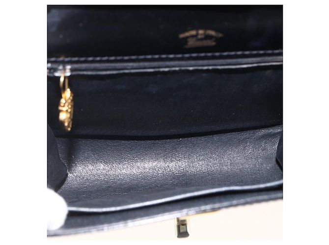 Gucci Borsa a Spalla in Pelle Nera e Oro Auth 174014 Nero D'oro - vista 11