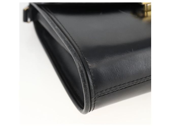 Gucci Borsa a Spalla in Pelle Nera e Oro Auth 174014 Nero D'oro - vista 14