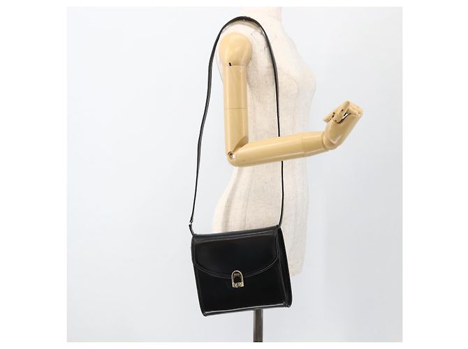 Gucci Borsa a Spalla in Pelle Nera e Oro Auth 174014 Nero D'oro - vista 23