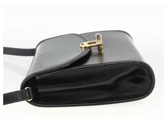 Gucci Borsa a Spalla in Pelle Nera e Oro Auth 174014 Nero D'oro - vista 3