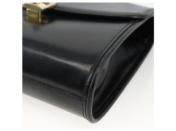 Gucci Borsa a Spalla in Pelle Nera e Oro Auth 174014 Nero D'oro - vista 9