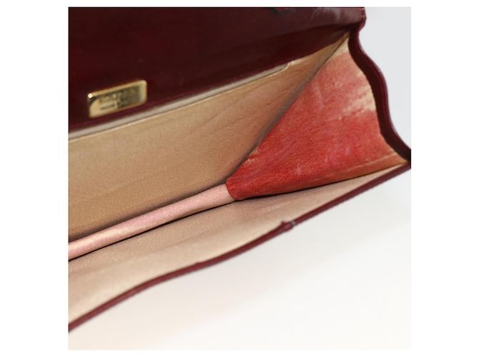 BALLY Borsa a Spalla in Pelle Bordeaux Oro Auth 173972 D'oro Bordò - vista 12